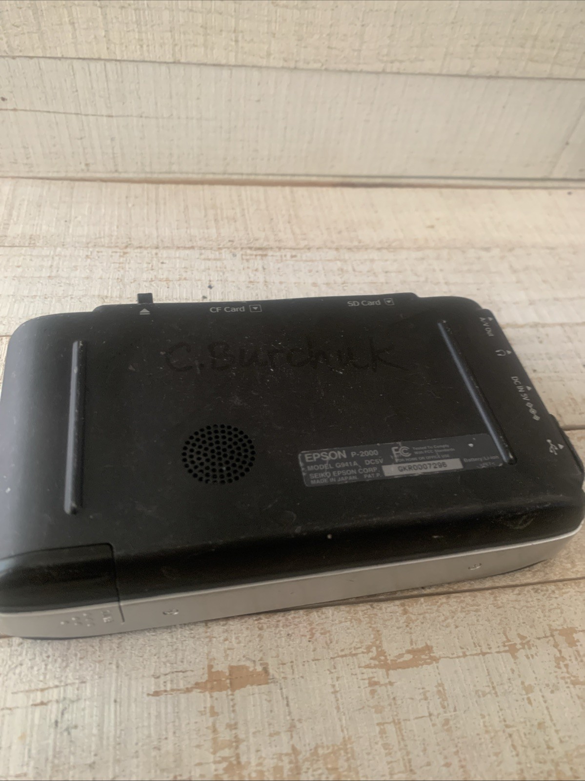 EPSON P-2000 Storage Viewer - Tested Working w/Charging Cable & Battery (READ)