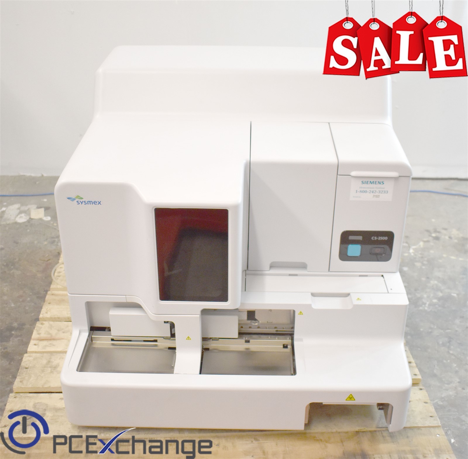 Siemens Sysmex CS-2500 Automated Blood Coagulation Analyzer BV981798