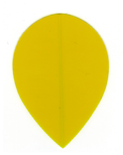 Best Dart Flights 5 Solid Yellow Teardrop Sets