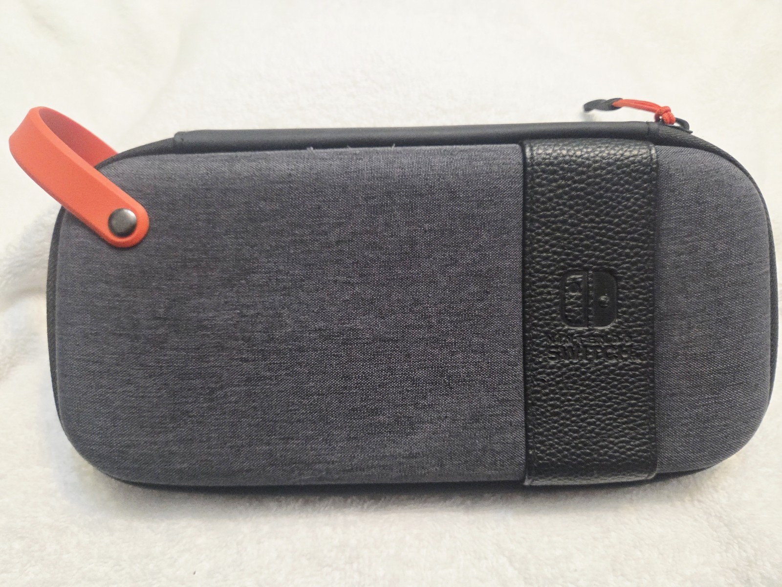 Nintendo Switch Carrying Case Grey Felt For Original Nintendo Switch Very Good