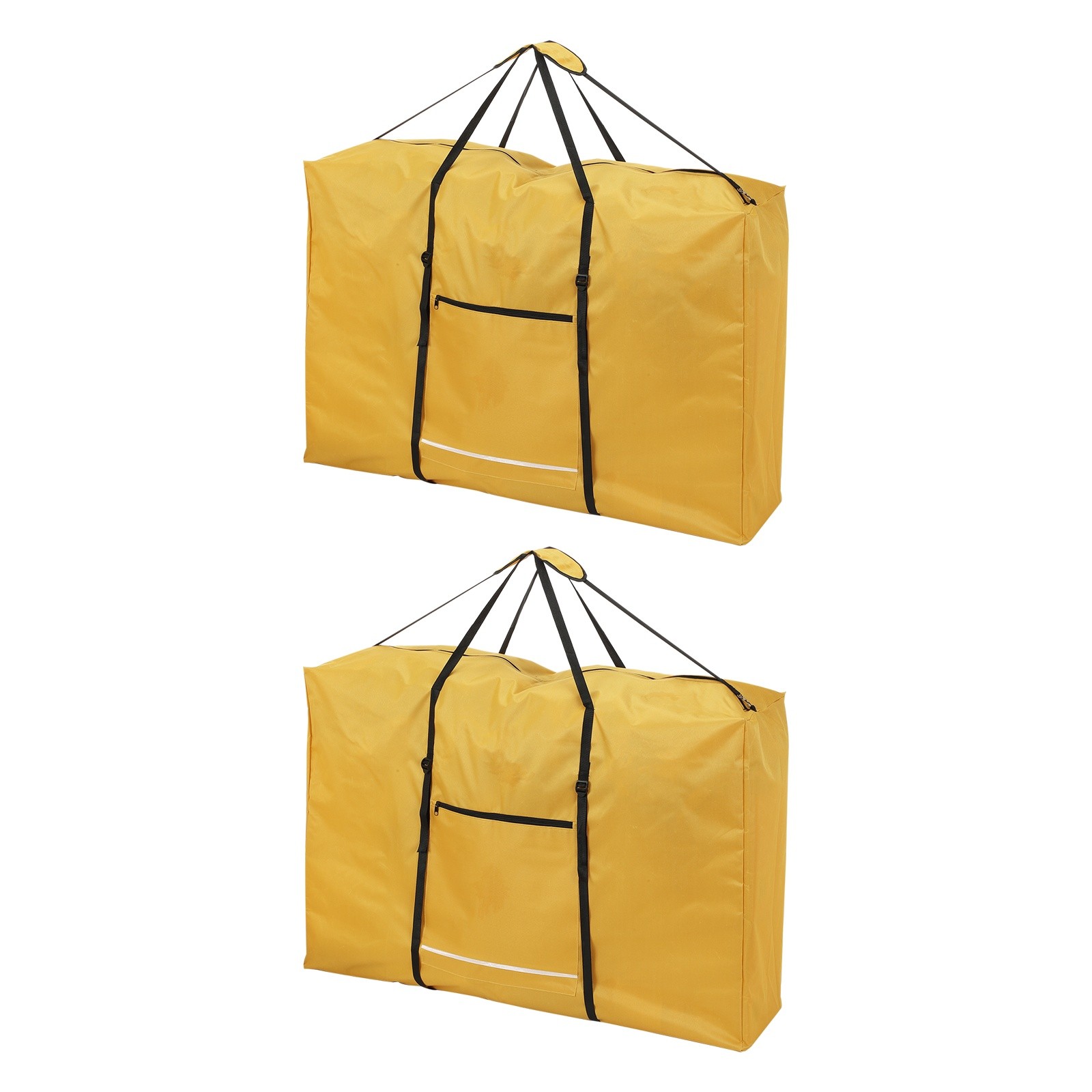 2Pcs 600D Folding Table Storage Bag with Handle 43" x 29" x 11" Yellow