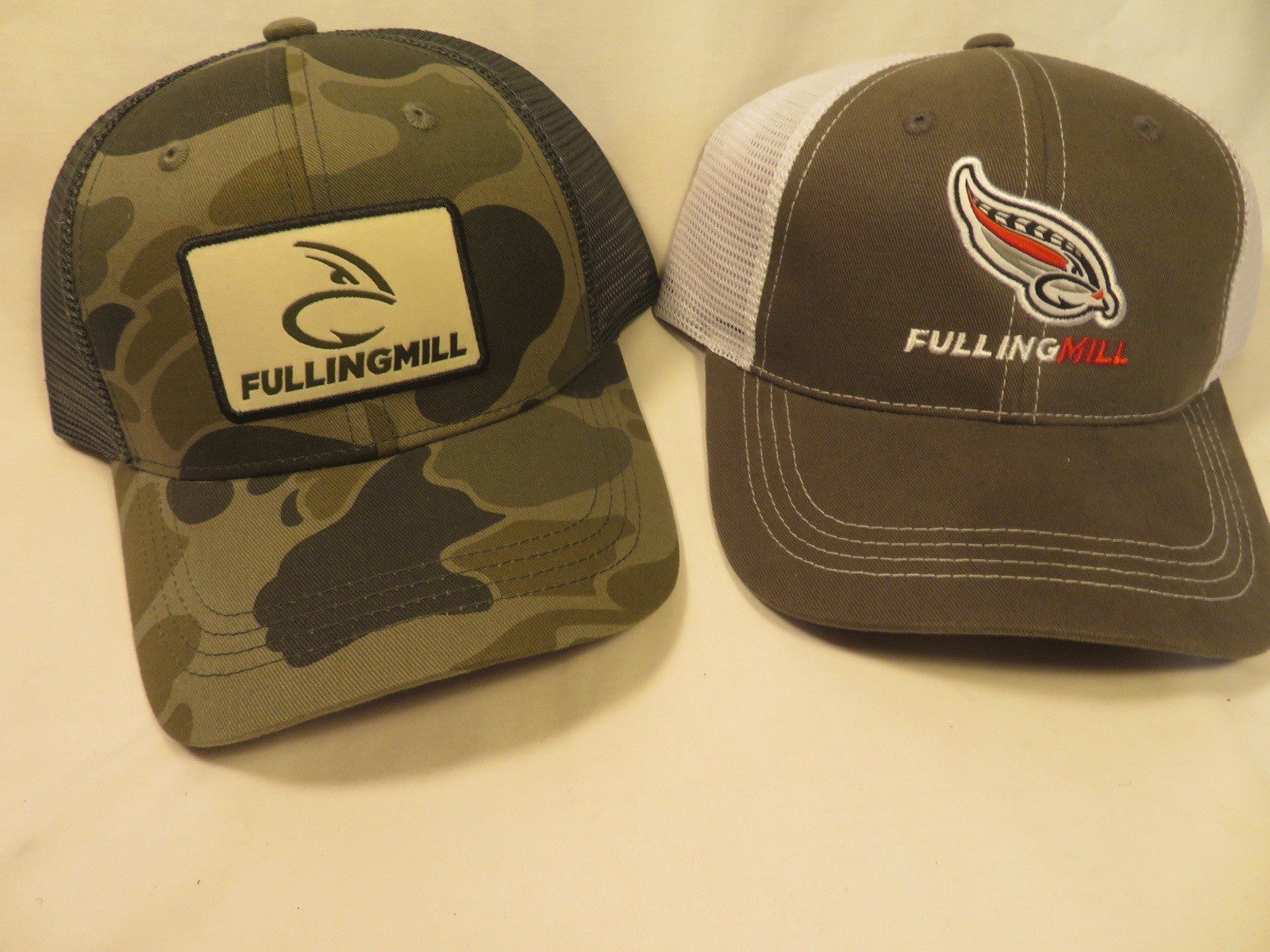 2 Fulling Mill Caps, One Size Fits Most, Brand New! #7086