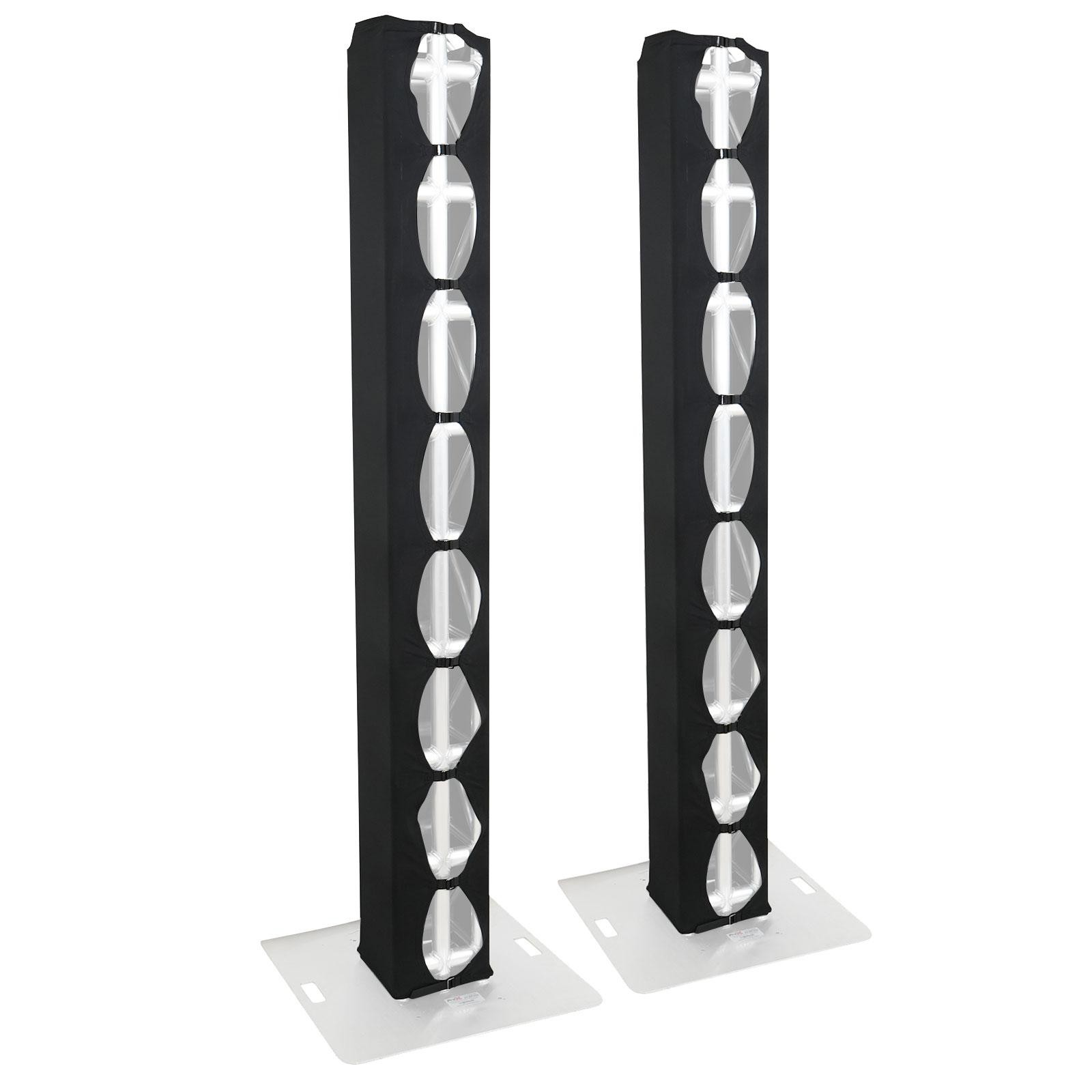 ProX XTC-SQ656TRIRAP BLKX2 Pair of 3 Side Black Scrim Covers