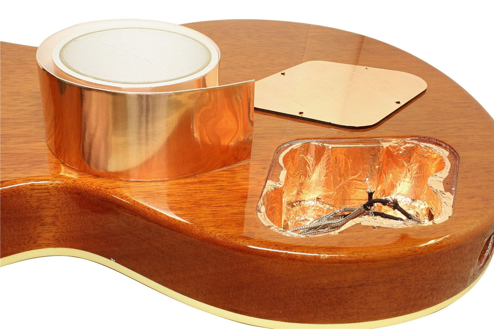 Copper Foil Shielding Tape w/ Conductive Adhesive Guitar Bass 2" x 18' roll