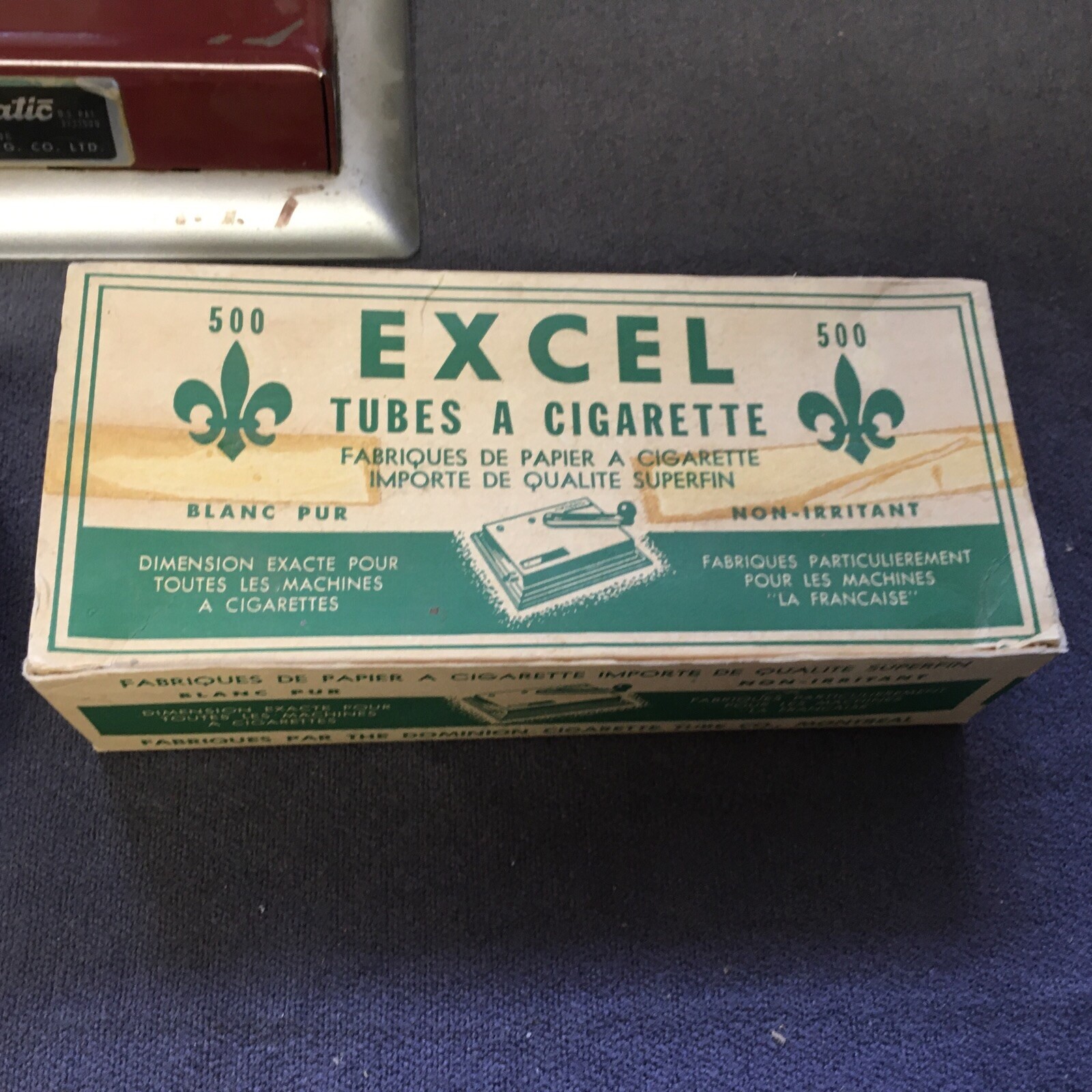Vintage Premier Suprematism Cigarette Roller And Tubes Used Untested