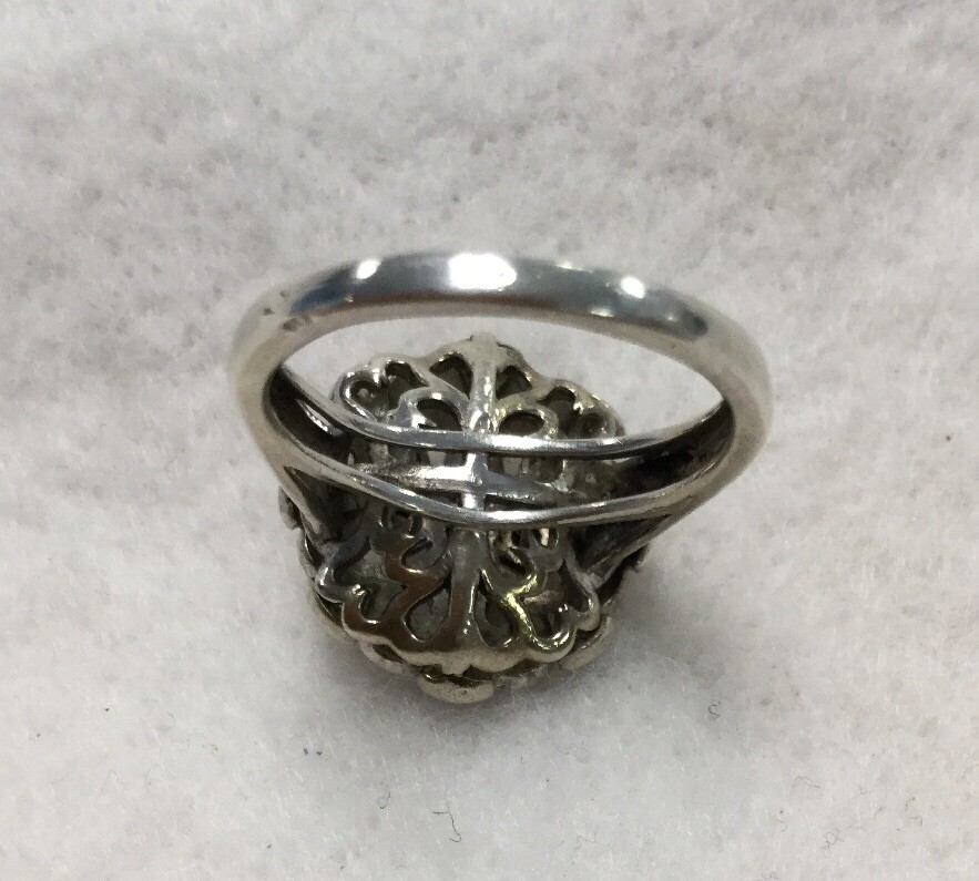Beautiful Designer Sterling Silver Ring Signed JTW 925