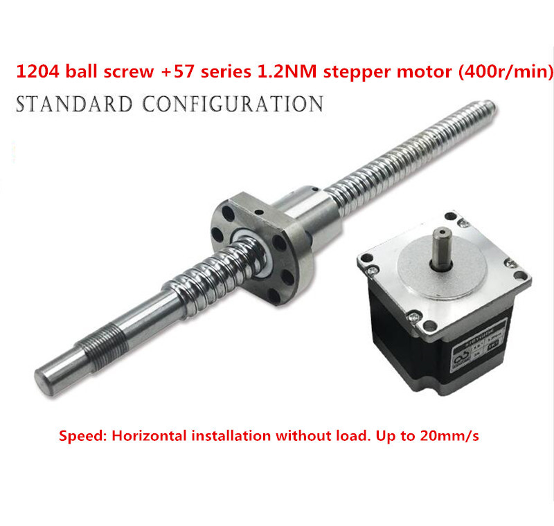 Electric 80 Precision Sliding Table 1204 Ball Screw Linear Guide Stroke 100mm