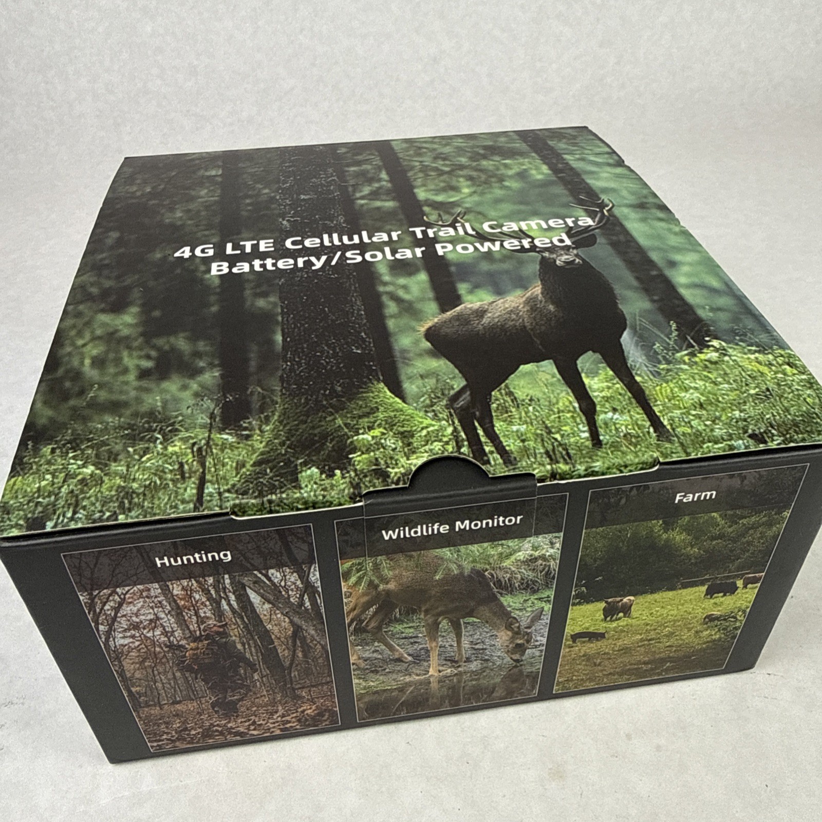 4G LTE Cellular Trail Camera Solar Trail Camera  Cellular Security Camera NIB