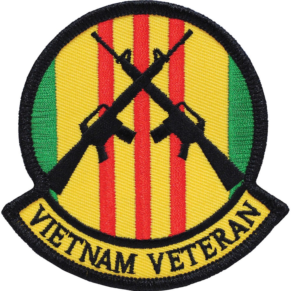 Vietnam Veteran Crossed Guns Patch  PM1132 (M025)