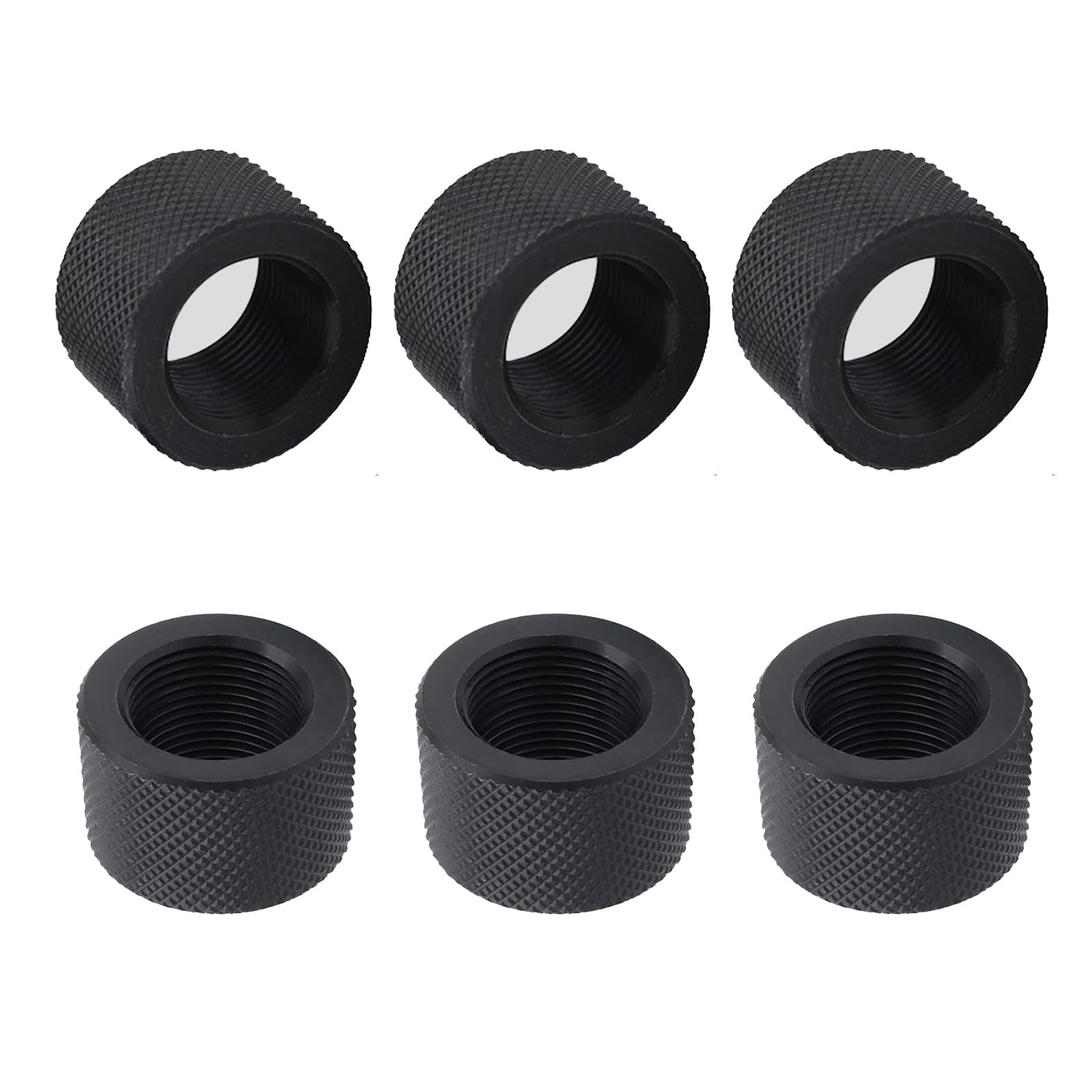 2 Pack Thread Protector 1/2 x 28 for 22LR .223 & 5.56, Blackness black