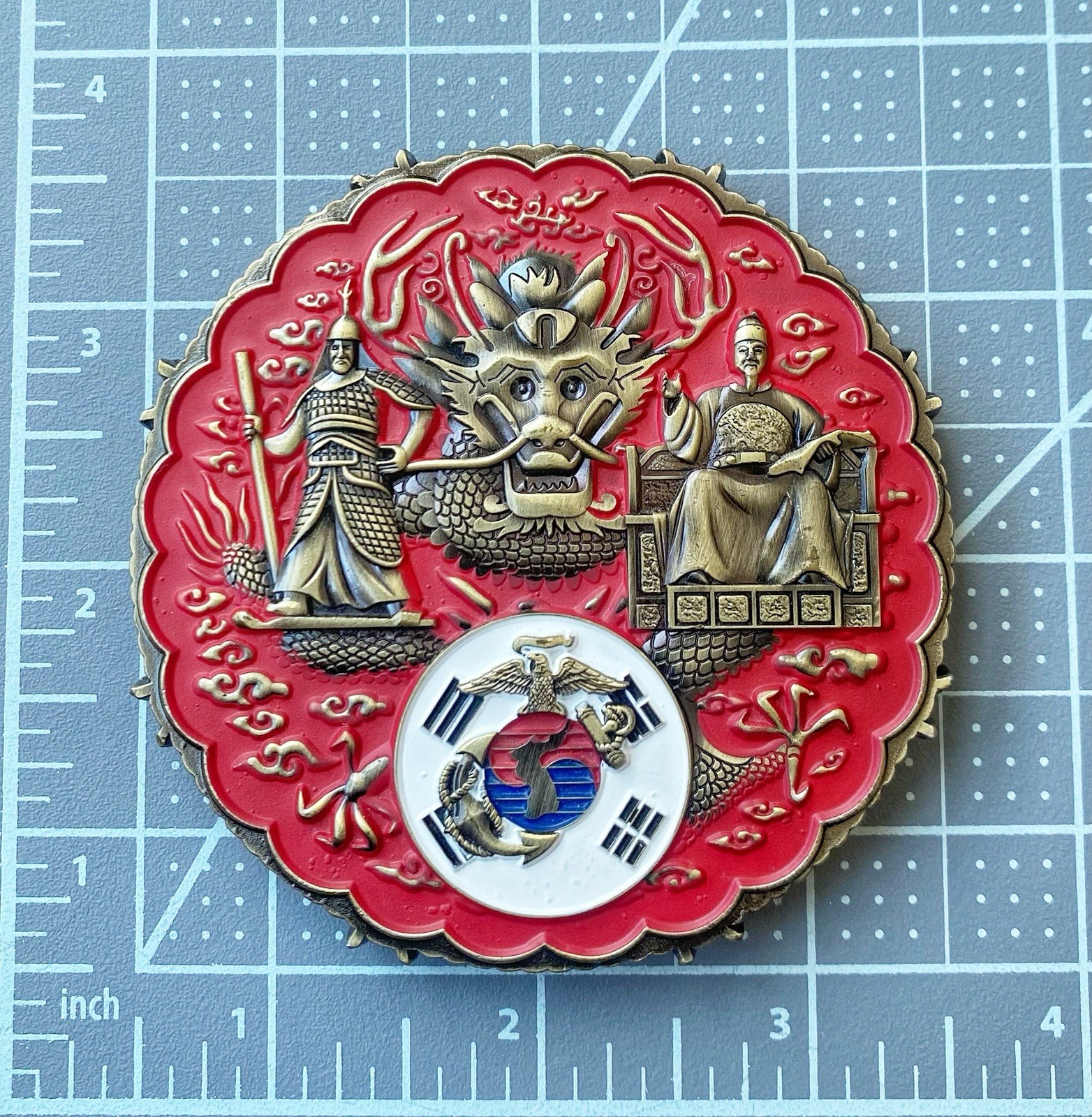 MSG-D Marine Security Guard Detachment Seoul , South Korea Challenge Coin