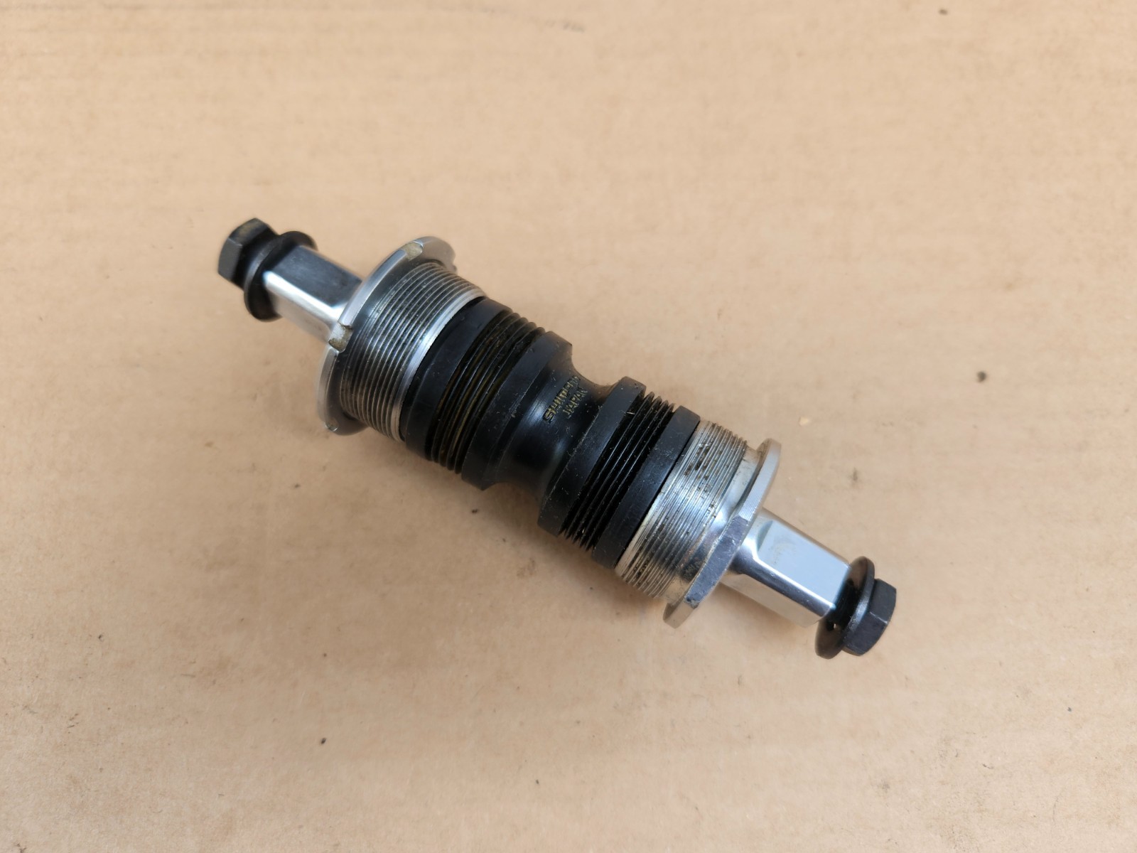 Vintage 80s Shimano Deore XT Cup and Cone Bottom Bracket 68mm x 122.5mm