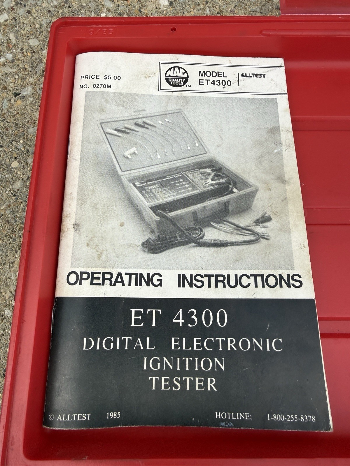 Mac Tools Alltest ET4300 Vintage Digital Electronic Ignition Tester Diagnostic