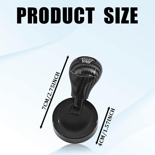 Car Joystick Push to Start Button Cover, Universal Auto Interior One Silver
