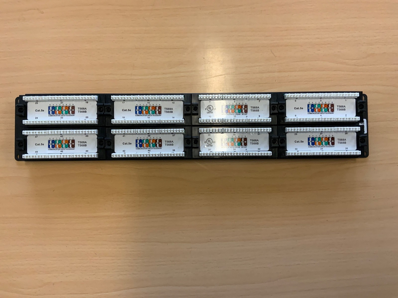 Wirepath WP-CAT5E-PP-48 Rack Mount 48-Port RJ-45 Cat 5e Patch Panel