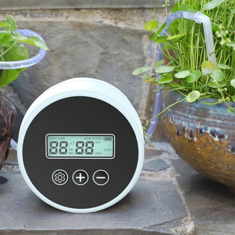 Smart Watering Device with Timer Control for Automatic Plant Irrigation System