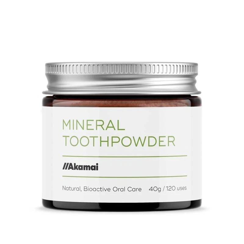 Akamai Mineral Toothpowder Remineralizes, Natural Ingredients for Oral Health