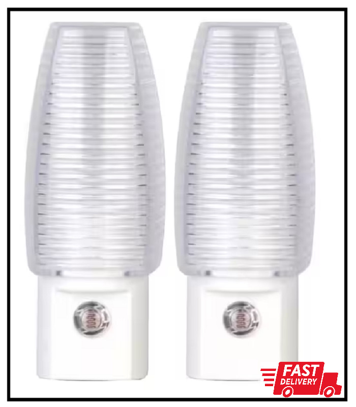 3.47 in. Plug-In Incandescent Automatic Dusk to Dawn Warm White LED Night Light