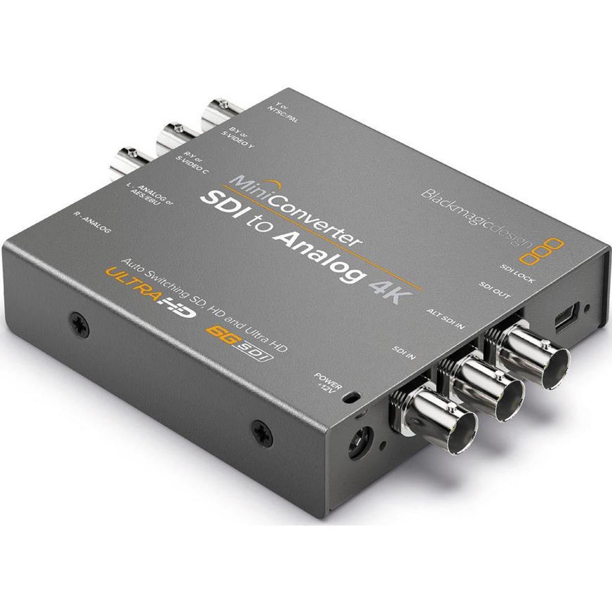 Blackmagic Design Mini Converter SDI to Analog 4K, Single Link SD/HD/3G/6G-SDI I