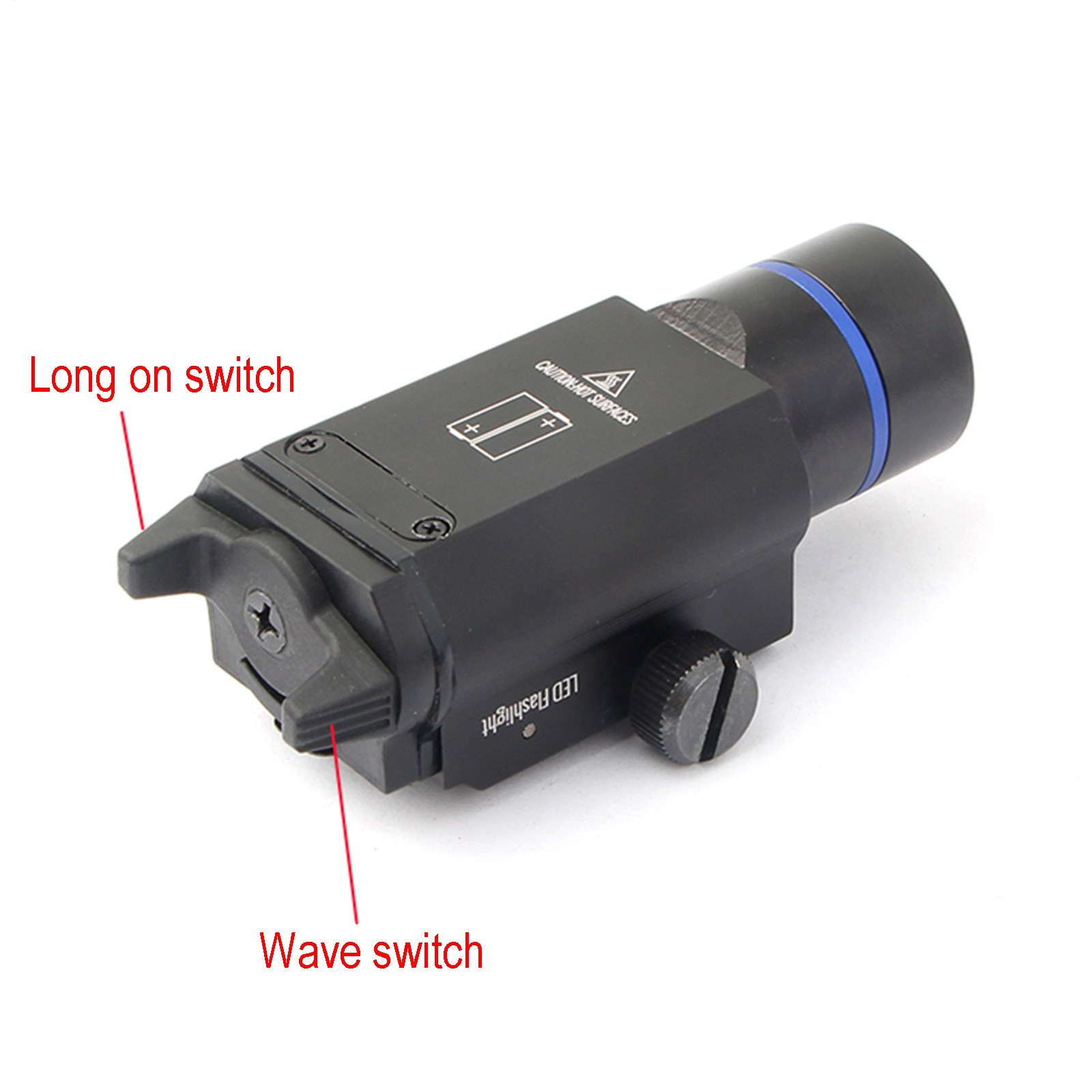 Tactical Weapon Mouted Light Flashlight 1000 LM C4LED Strong LED Gun Torch Rifle