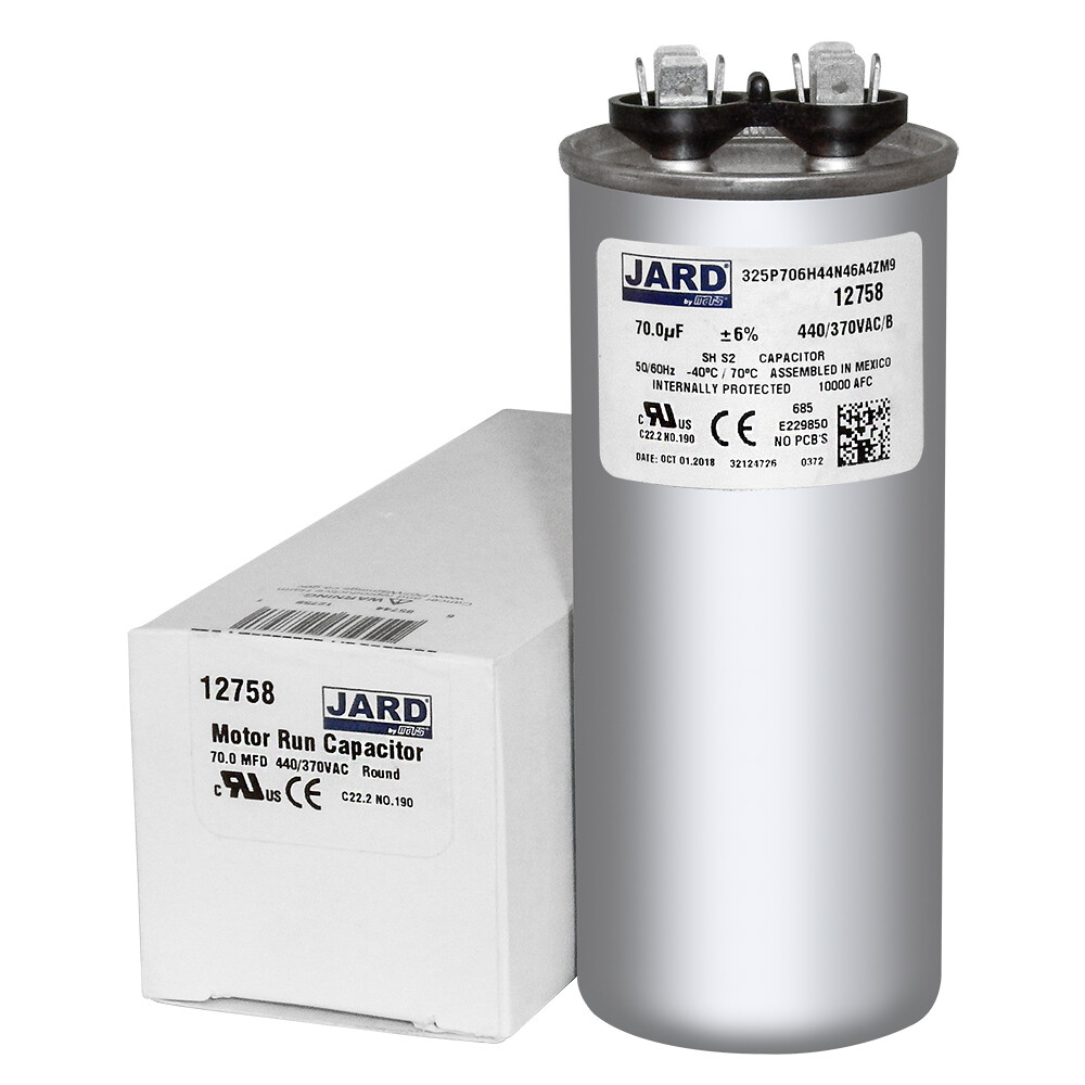 70 uf MFD 370 440 VAC ROUND Capacitor 12758 Replaces C370R C470R 97F9012 97F5251