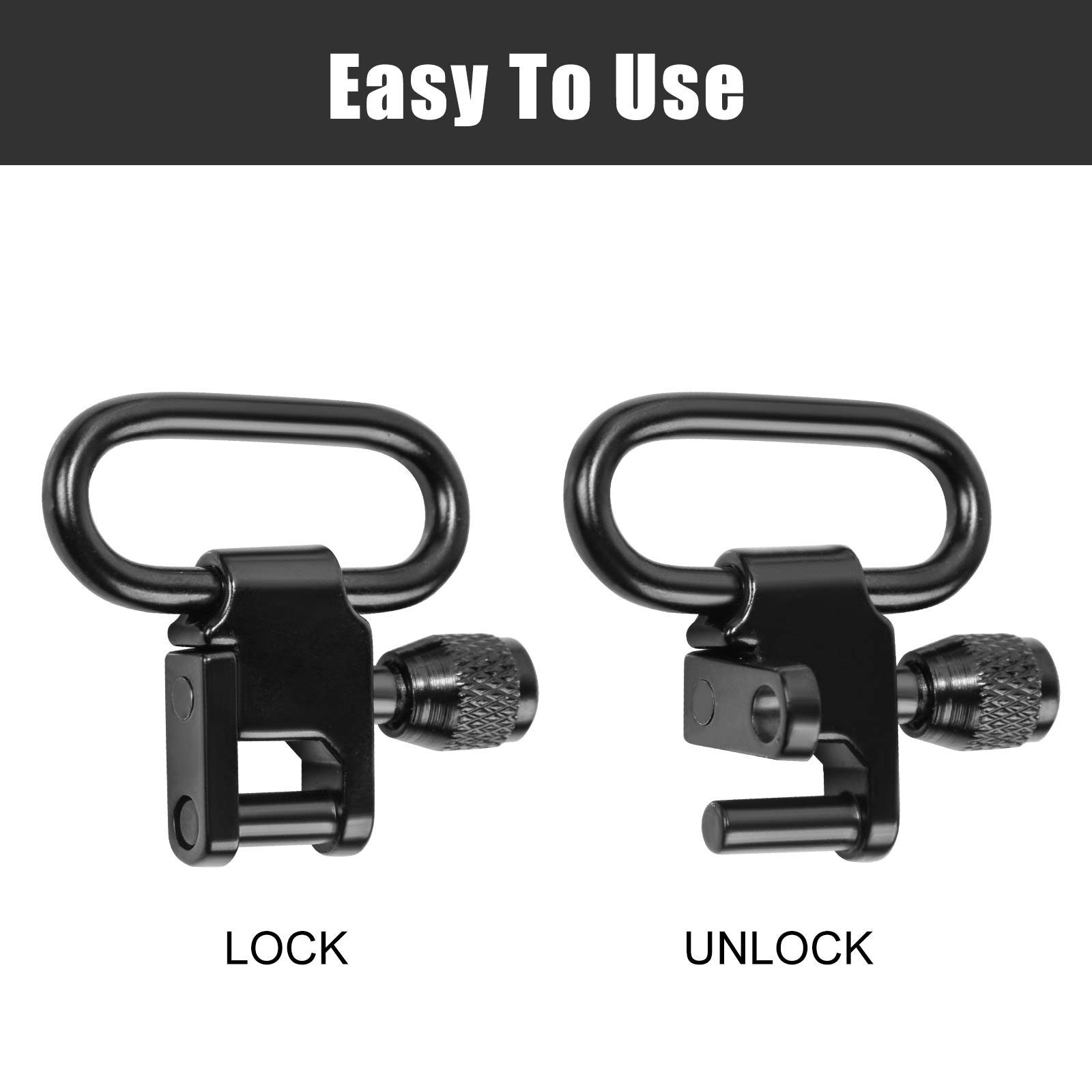 1-Pack Gun Sling Two Point Sling Shoulder Padded Length Adjustable Strap with...