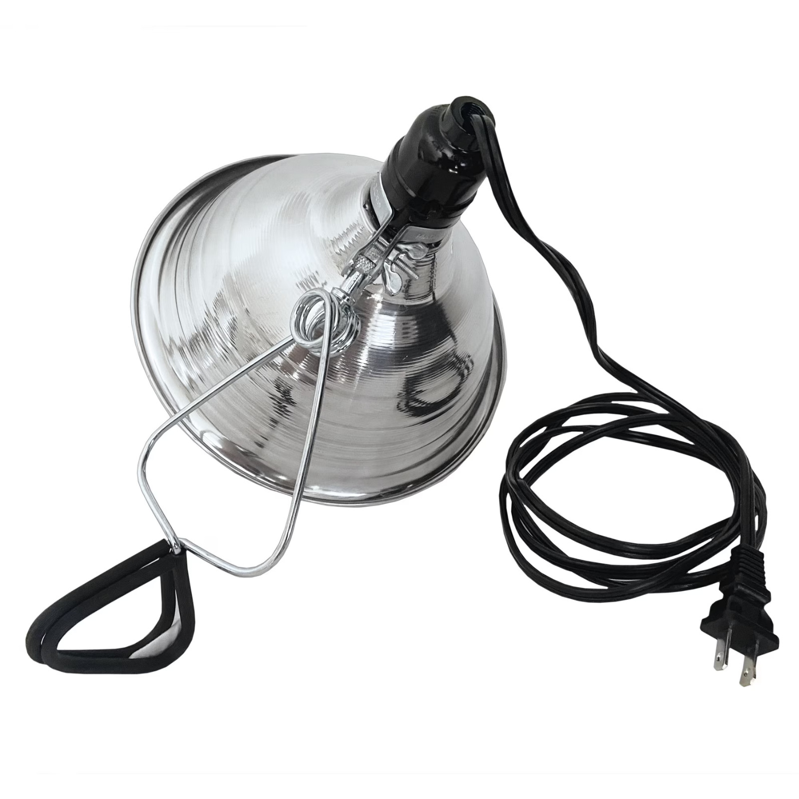 8.5" Clamp Work Light Aluminum Reflector Lamp 150W E26 Socket 6ft Cord Workshop