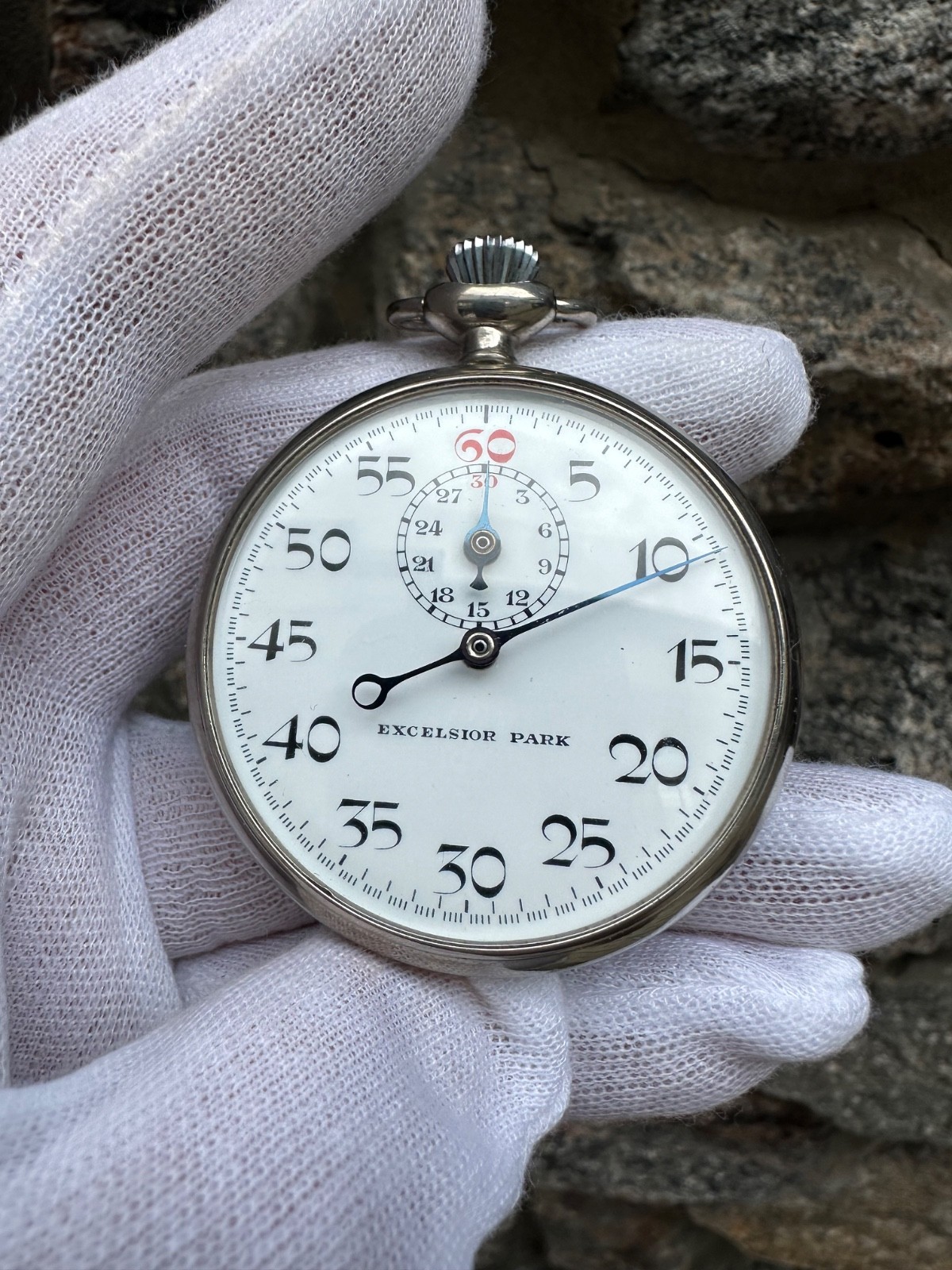 Vintage Hand Stopwatch Excelsior Park Swiss Made #3364