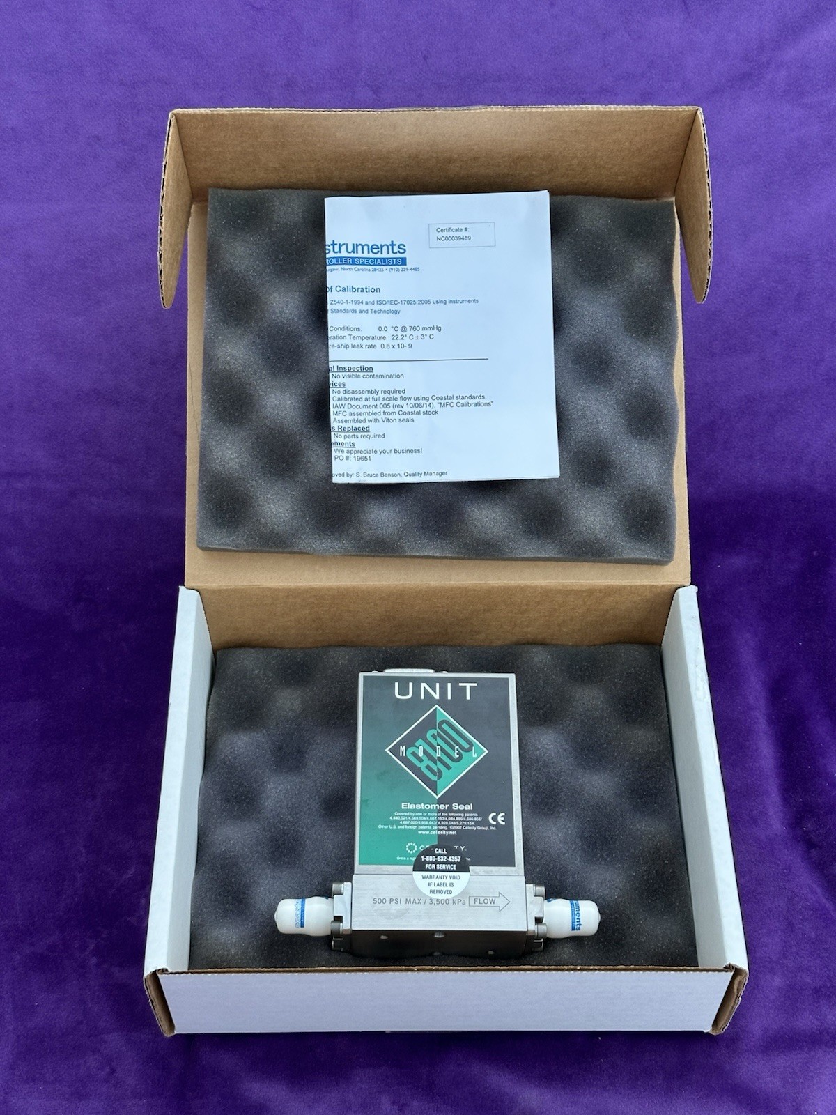 Unit Instruments UFC-8100 Mass Flow Controller 57020-50