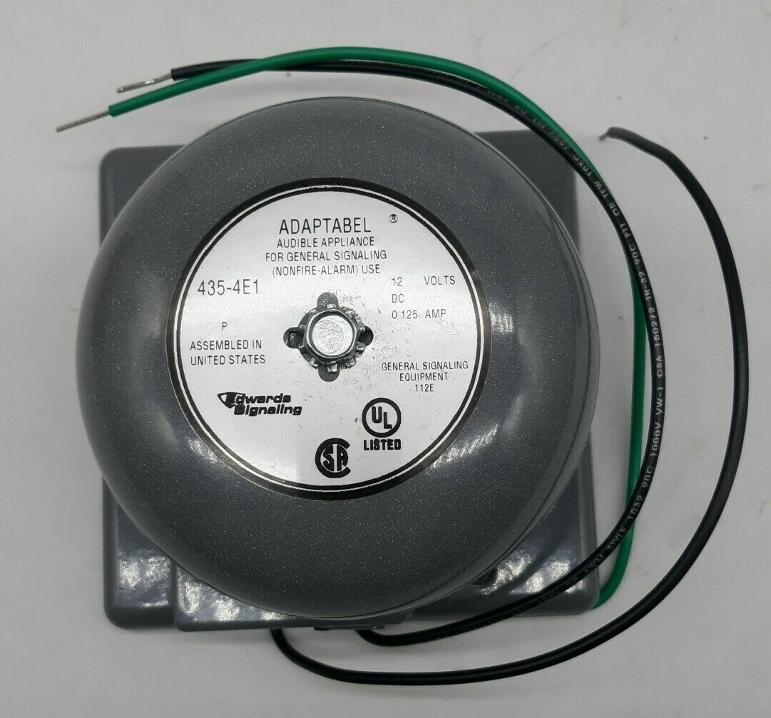 Edwards Singnaling 435-4E1 DC Vibrating Bell