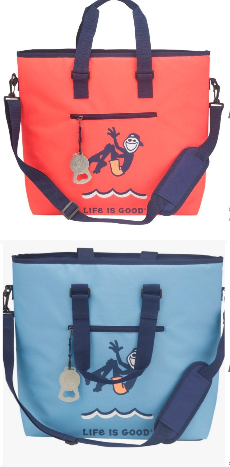 Life Is Good 36-Can Deluxe Insulated Cooler Tote Bag Waterproof CHOOSE COLOR