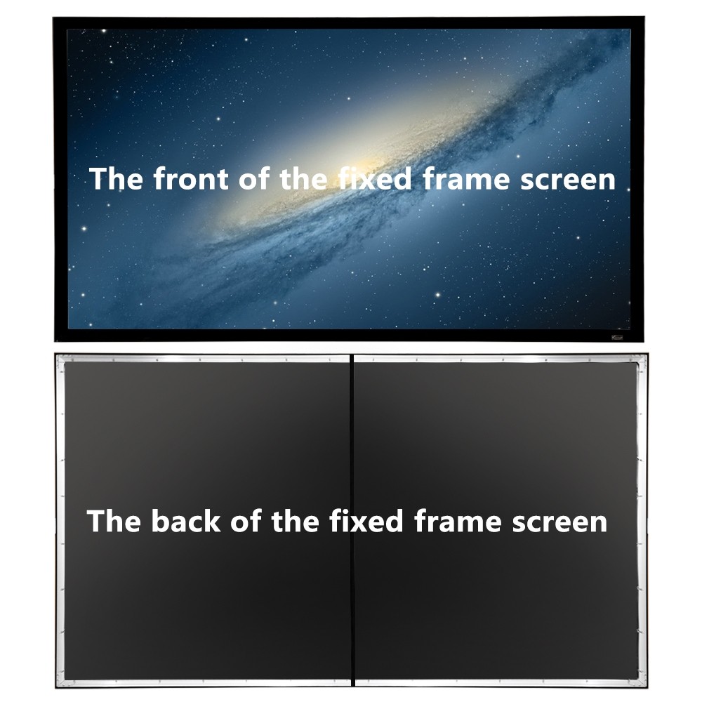 Silver Ticket 120" Fixed Frame 16:09 Projector Screen White