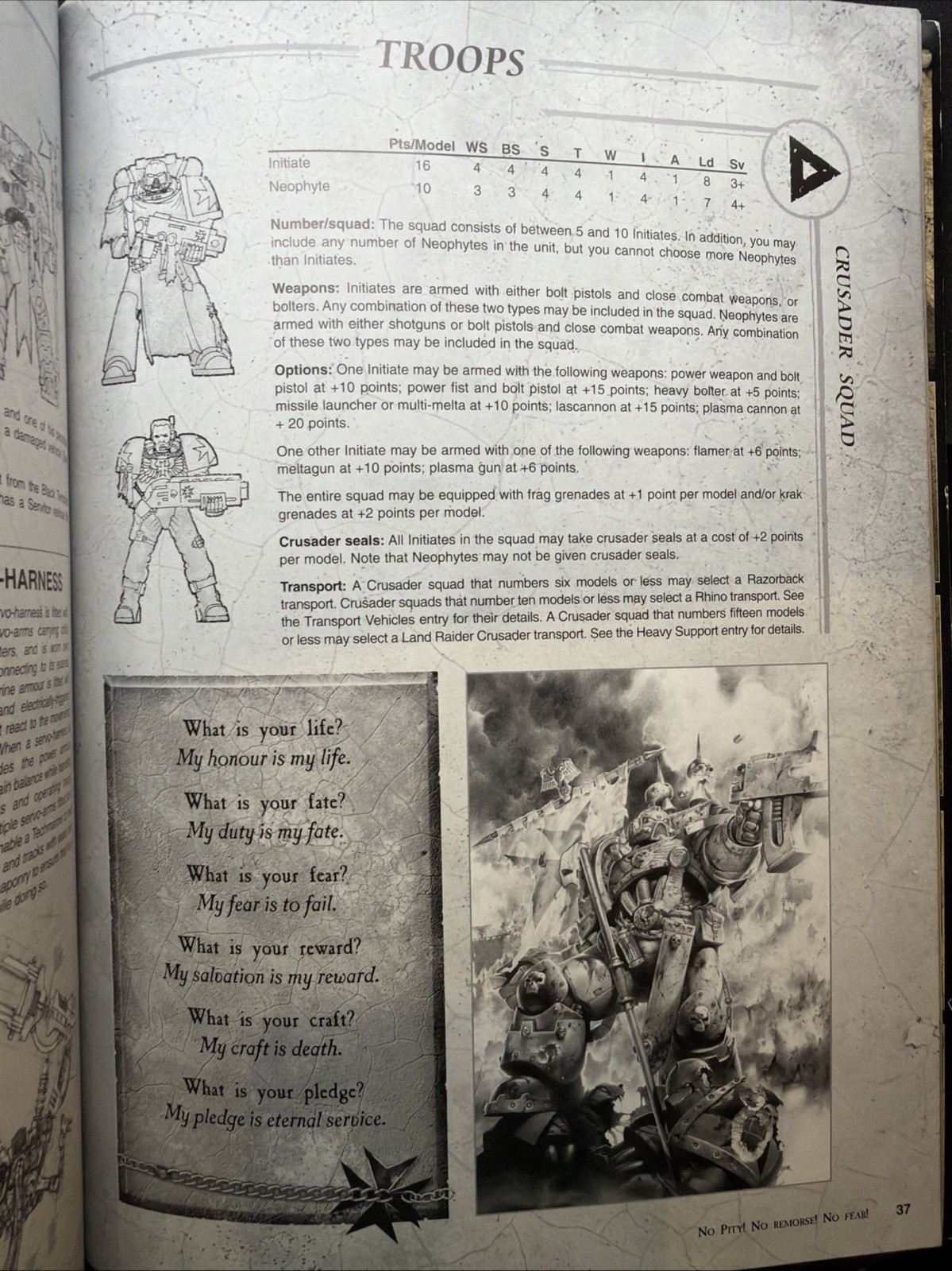 Warhammer 40k Codex Black Templars 2005 Rare OOP Supplement Book Fair Condition