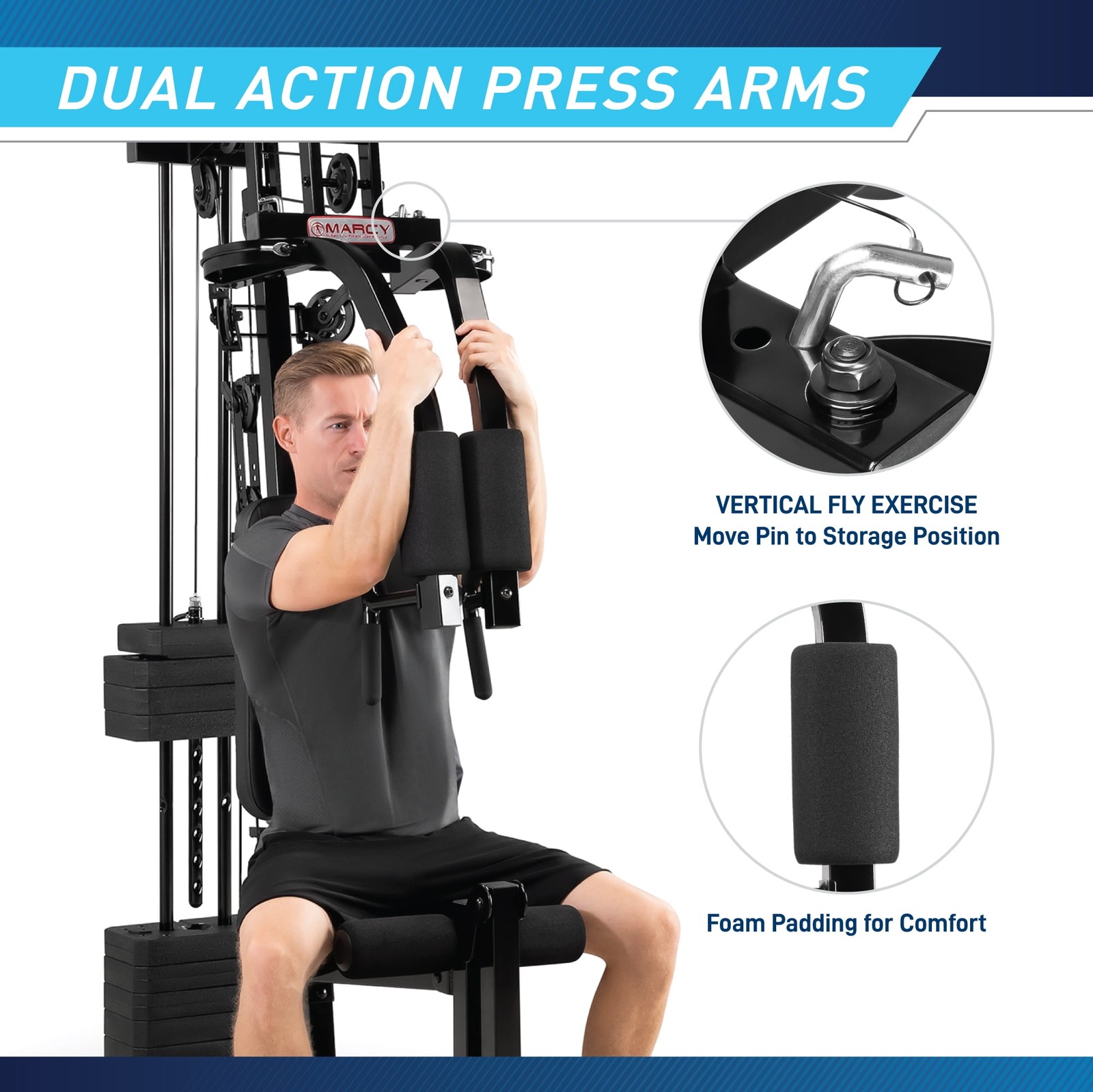 Multifunctional Home Gym Machine Weight Stack Full Body Pulley Workout