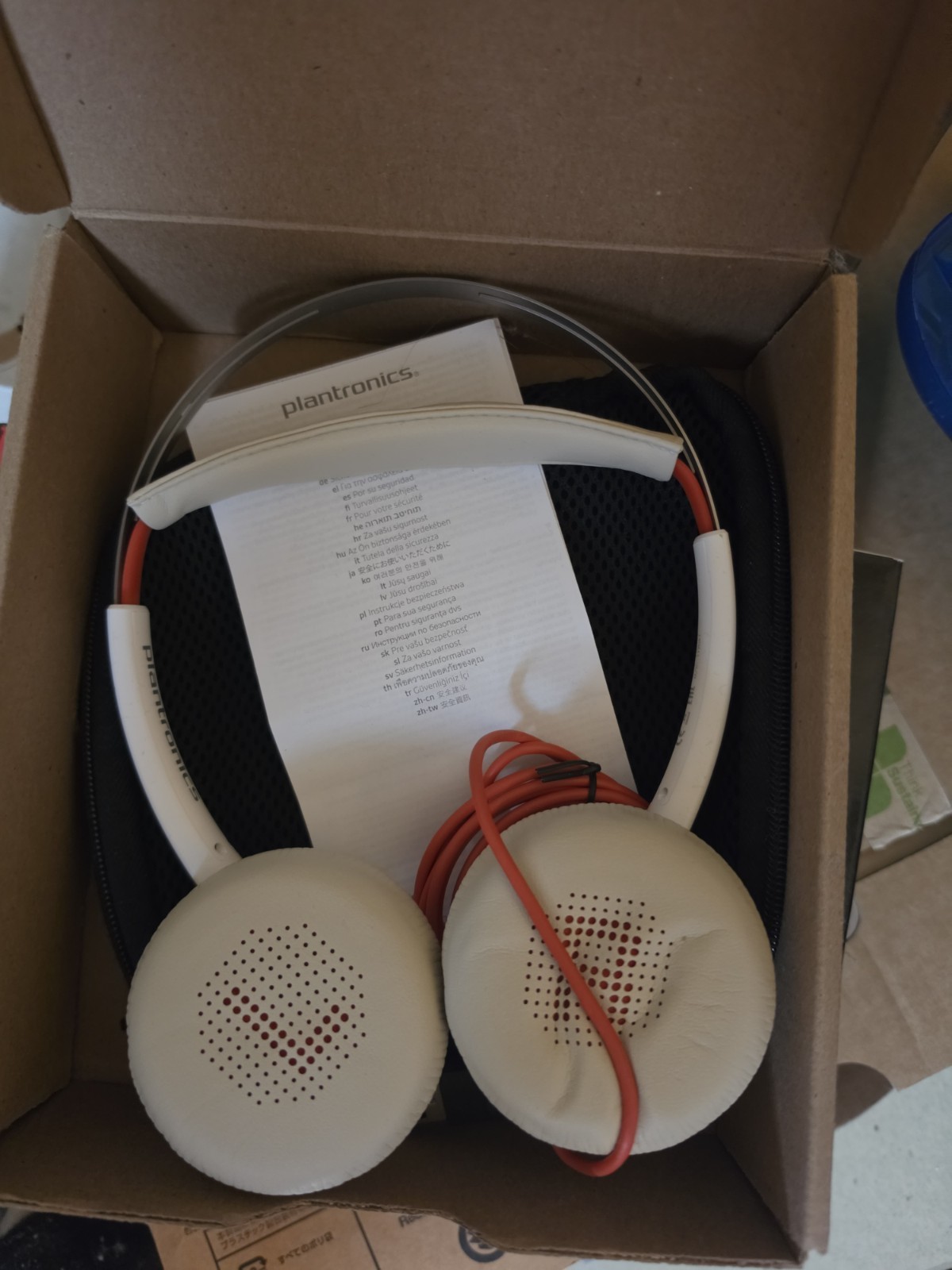 Plantronics Poly Blackwire 7225 USB Noise Cancelling Open Mic Stereo Headset