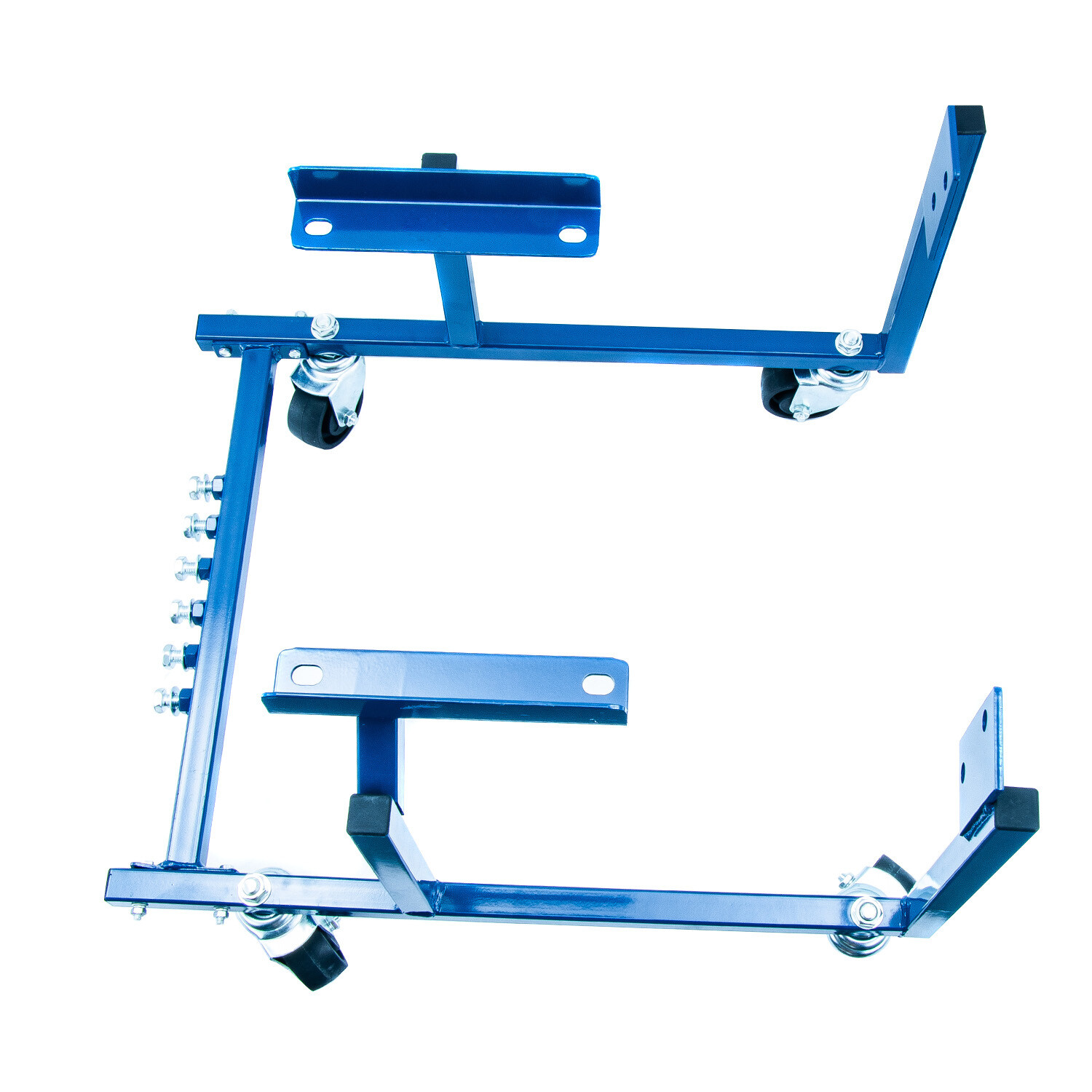 Blue 1000LBS Engine Cradle Lift Stands W/Swivel Casters For Ford Small Block SBC