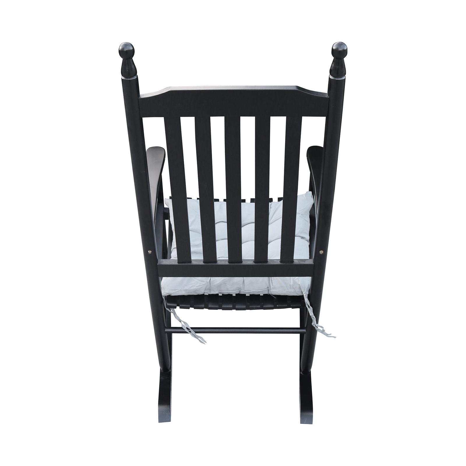 Wooden Porch Rocker Chair Black,solid Wood