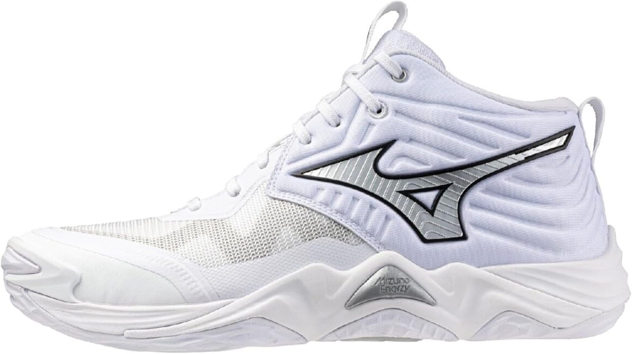 MIZUNO Volleyball Shoes WAVE MOMENTUM ELITE MID V1GA2517 51 White x Silver