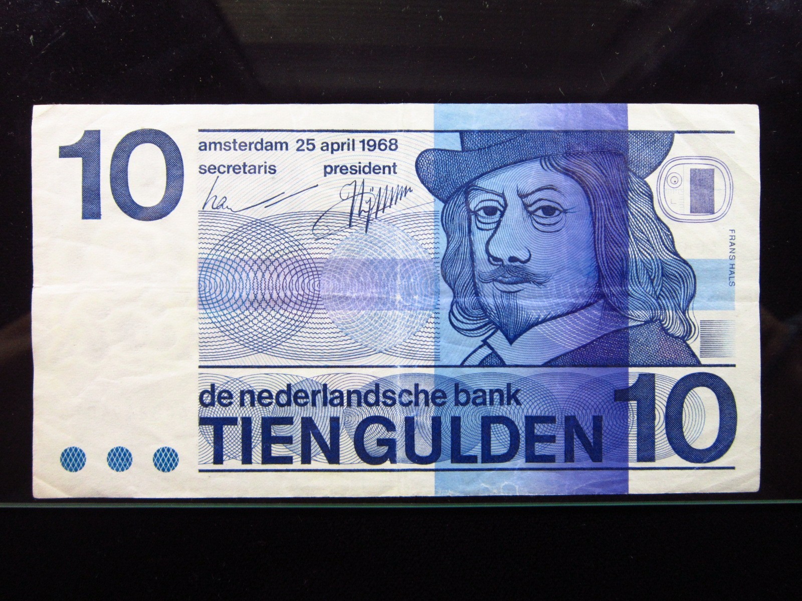 Netherlands 10 Gulden 1968 P91 Dutch Frans Hals Nederlandsche Bank Money i4c4014