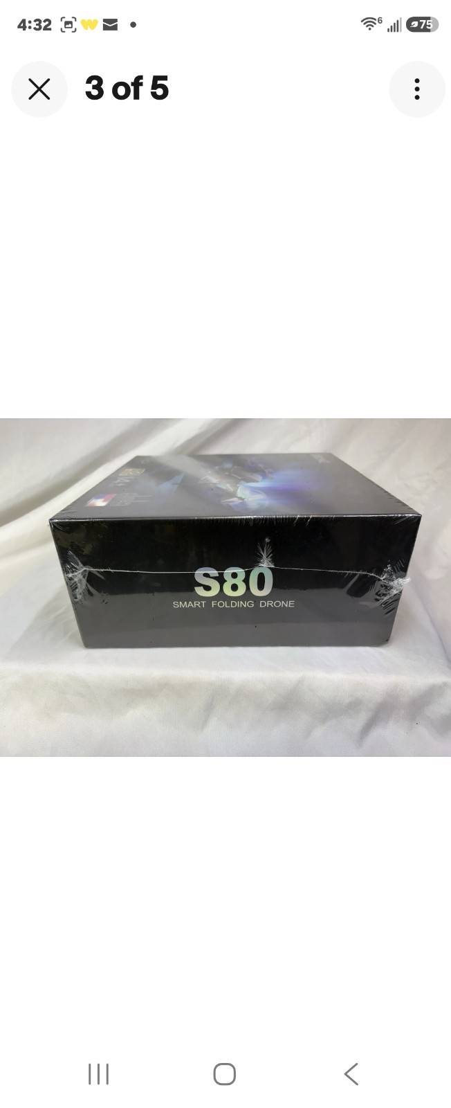 S80 Smart Folding Drone w/ Remote Control, Dual Lens, Optical Flow, 360 Roll