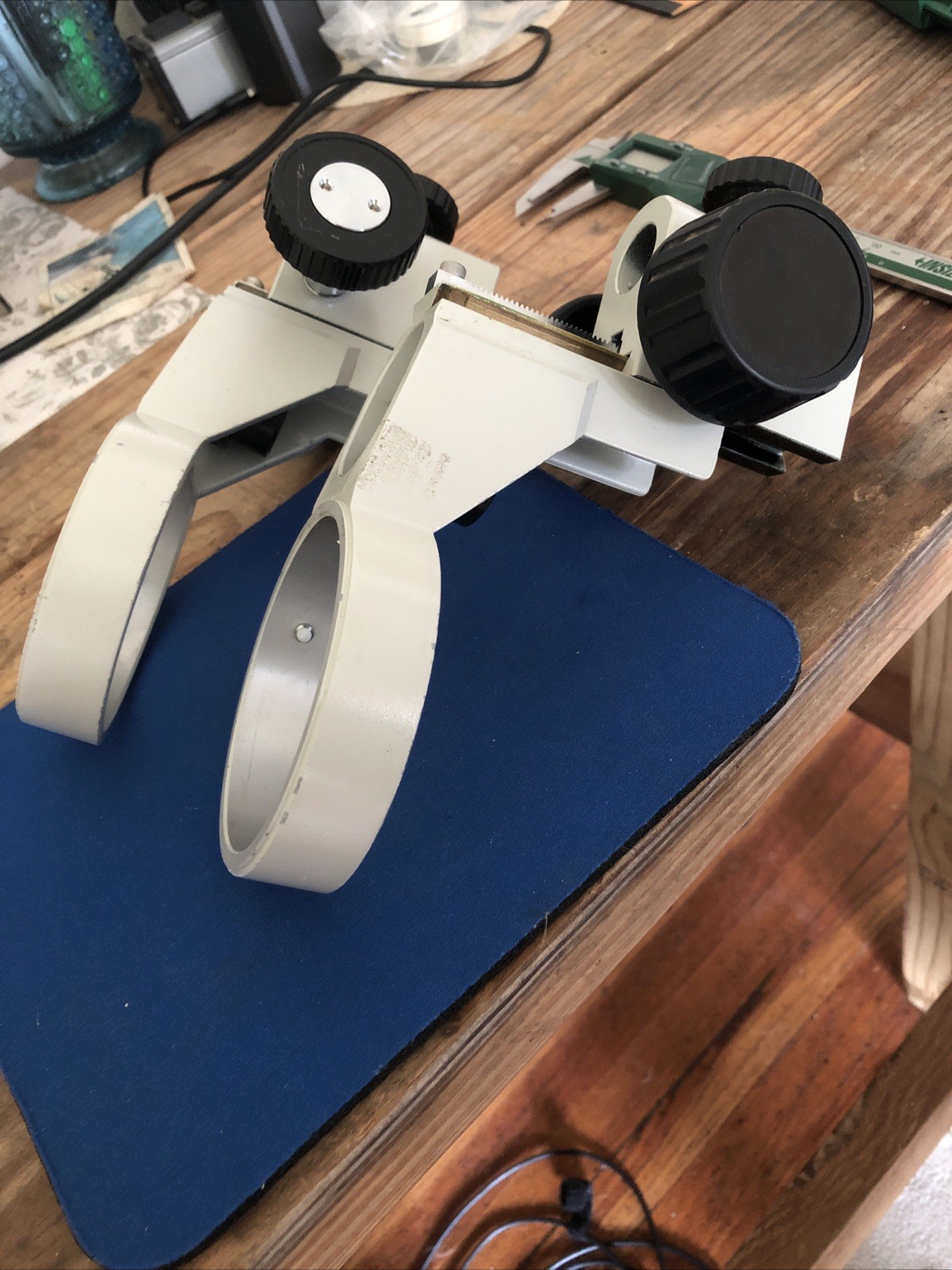 Pair Stereozoom Focusable 85mm Microscope Mount for 20mm Post 25mm Lamp Holder