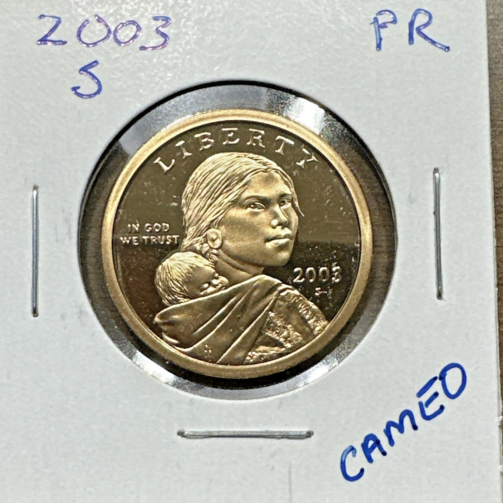 2003-S Native American Sacagawea Cameo PROOF Dollar BU (Brilliant Uncirculated)