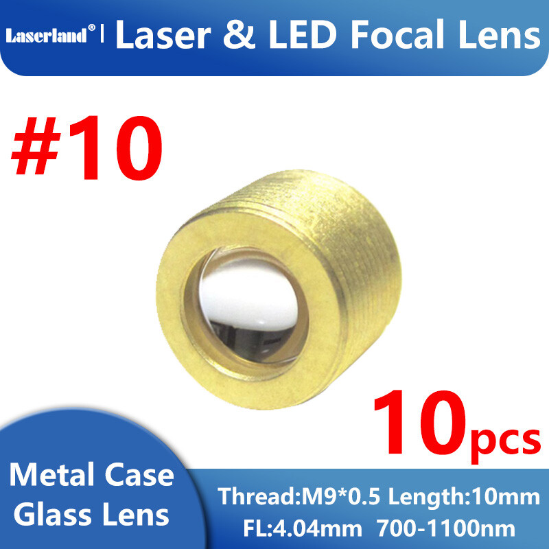10pcs Focal Lens Collimating Lens  Glass Lens RGB Laser Module 400nm-700nm