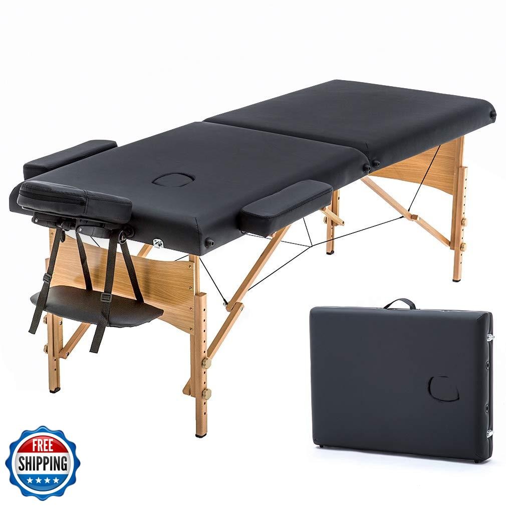 BestMassage Massage Bed Portable Massage Table 28 inche Wide Lash Bed Heigh A