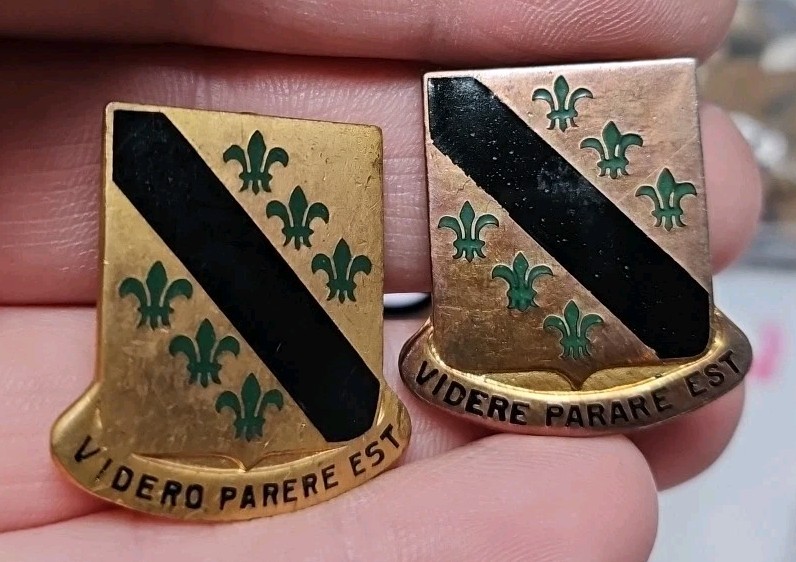 U.S. Army Meyer 81st Recon Battalion Pin Back DUI DI  D4