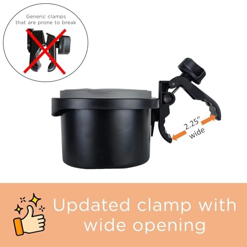Universal Stroller Snack Tray Attachment | Stroller Cup Holder Flap Top