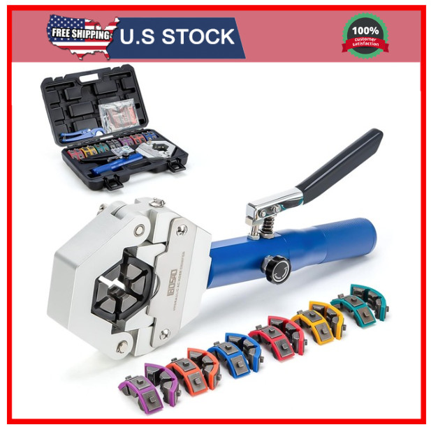 Hydraulic Hose Crimper AC Line Crimping Tool for Barbed Vintage Air Hose Fitting