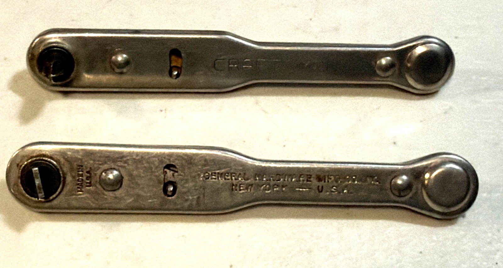 CRAFTSMAN!!  Offset Ratchet Screwdriver Lot:  4119 & General Hardware 807