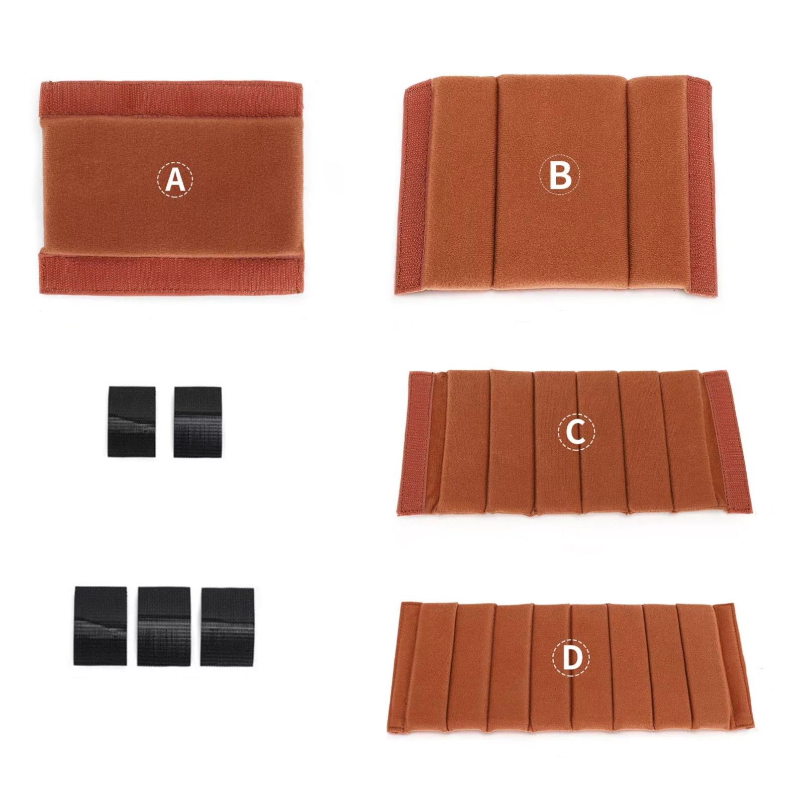 4PCS Camera Bag Case Insert Partition Divider Protection Pad Accessories
