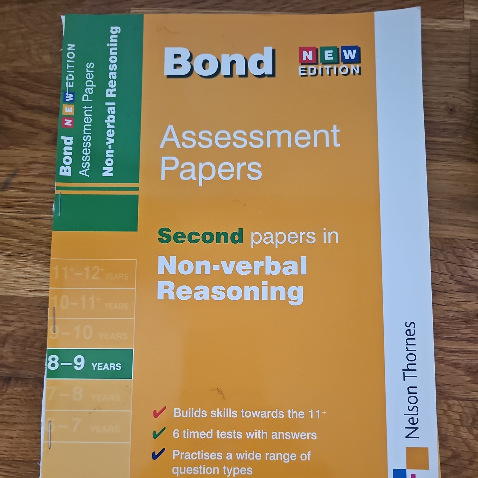 9780748781119 Bond Assessment Papers 8-9 Years Non-Verbal Reasoning 2007